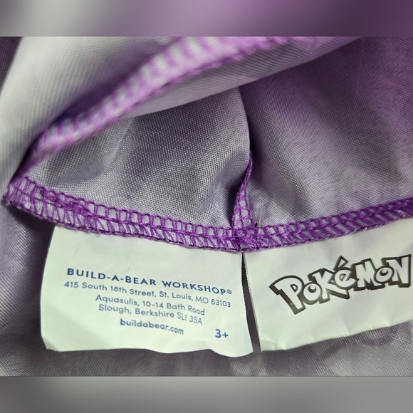 Build-A-Bear BABW Exclusive Pokemon Espeon Cape Costume Outfit - NWT - Picture 5 of 6